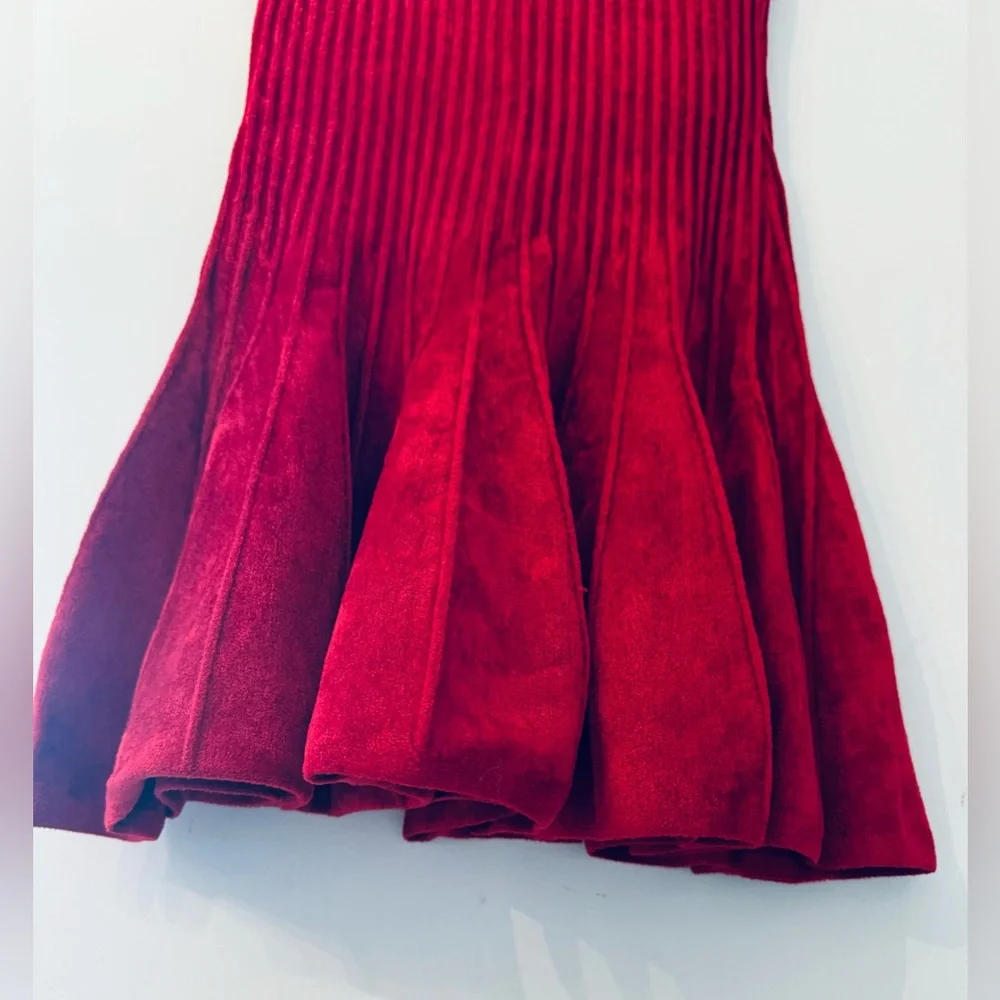 Ronny Kobo XS chenille Karin off sleeve scalloped neckline dress - Picture 7 of 10